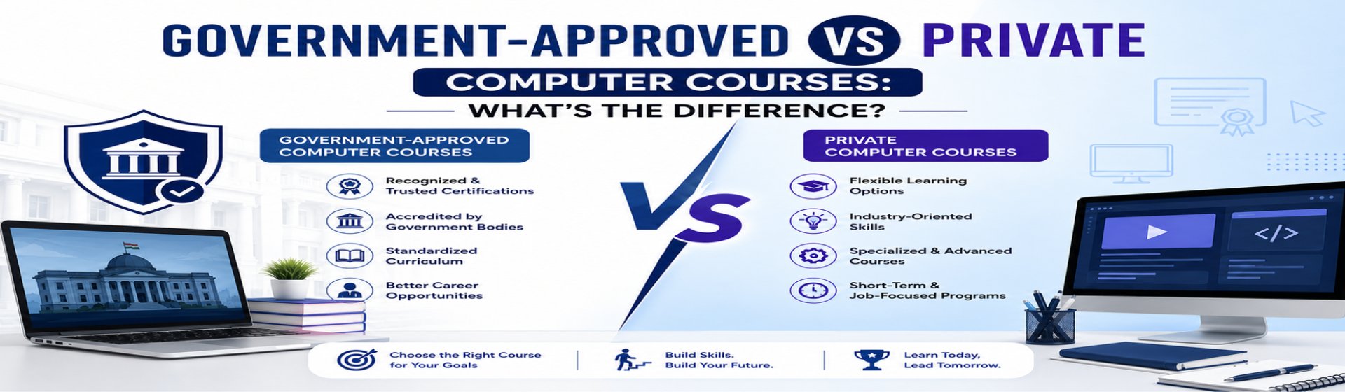 Government-Approved vs Private Computer Courses: What's the Difference?
